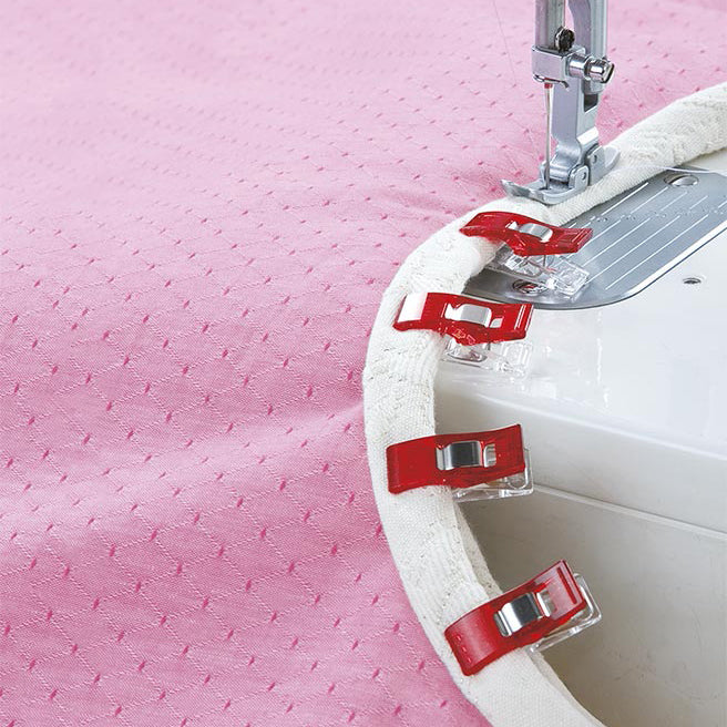 Clover Wonder Clips Stoffklammern 10 Stück rot