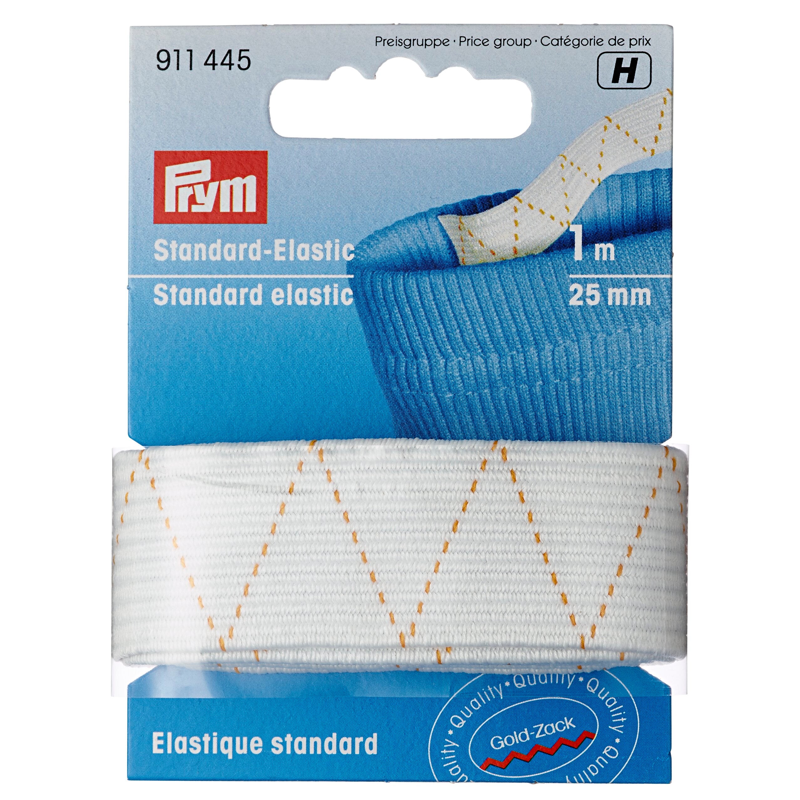 Prym Standard-Elastic Gummiband 25 mm weiß
