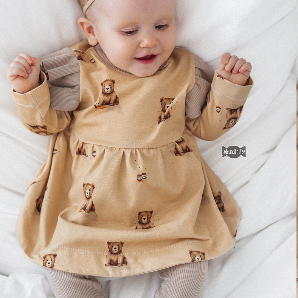 Bruno der Brummige dunkel (Bär) | Jersey & French Terry (BIO)