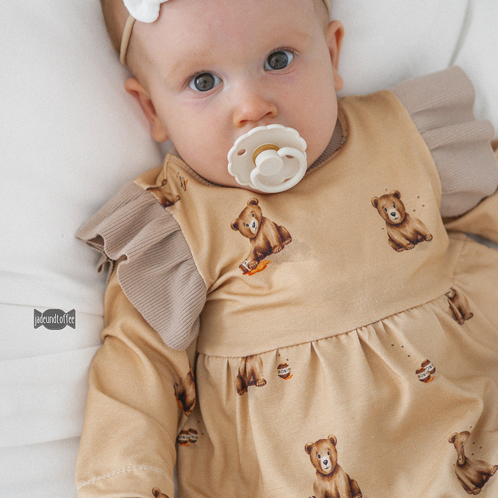 Bruno der Brummige dunkel (Bär) | Jersey & French Terry (BIO)