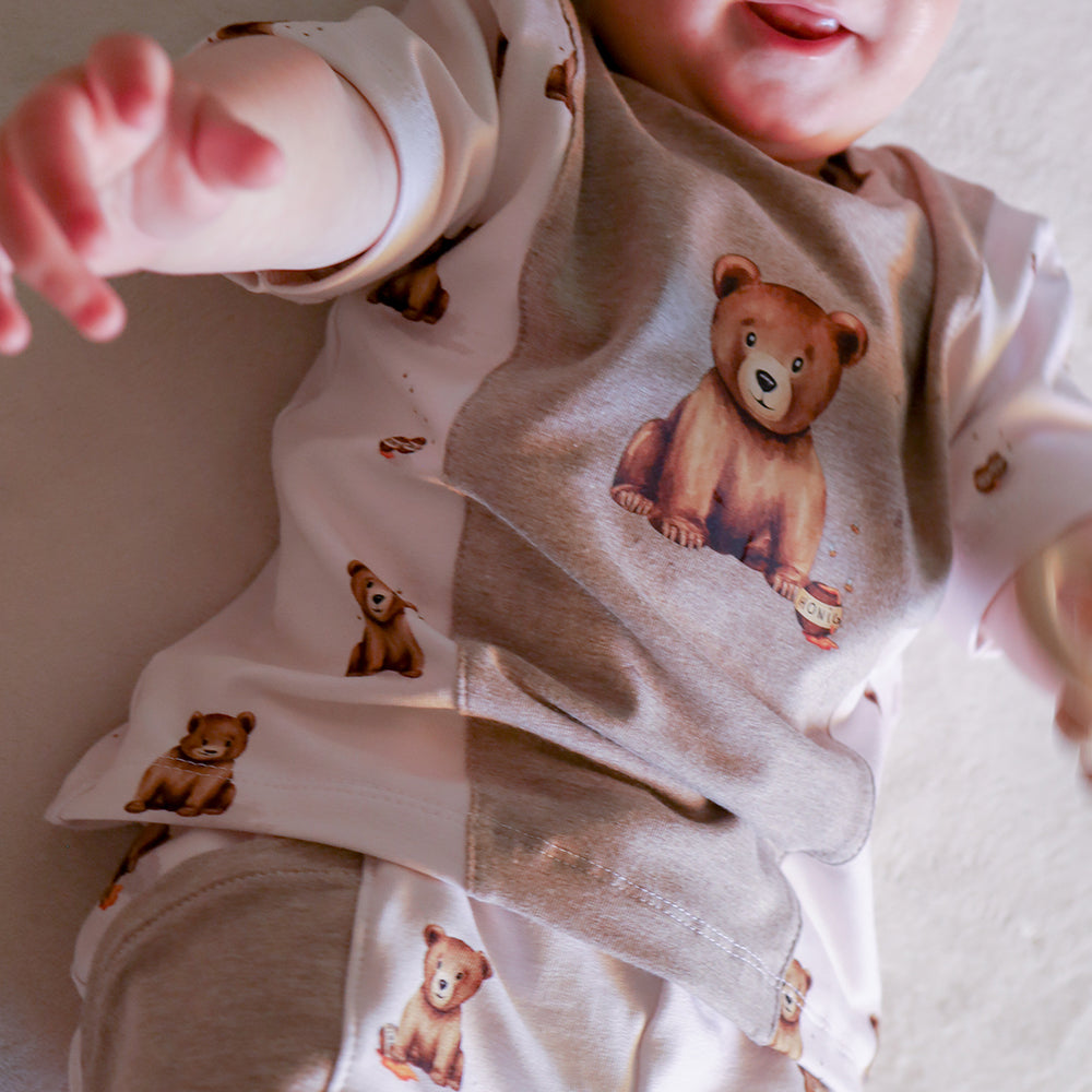 Bruno der Brummige hell (Bär) | Jersey & French Terry (BIO)