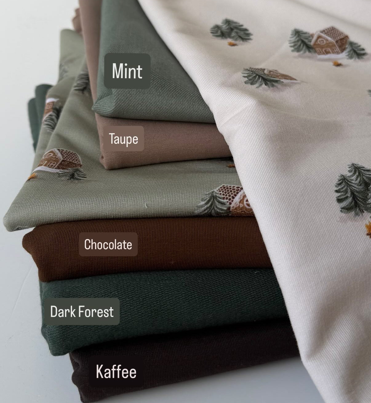 Knusperwald dunkel | Jersey & French Terry (BIO)