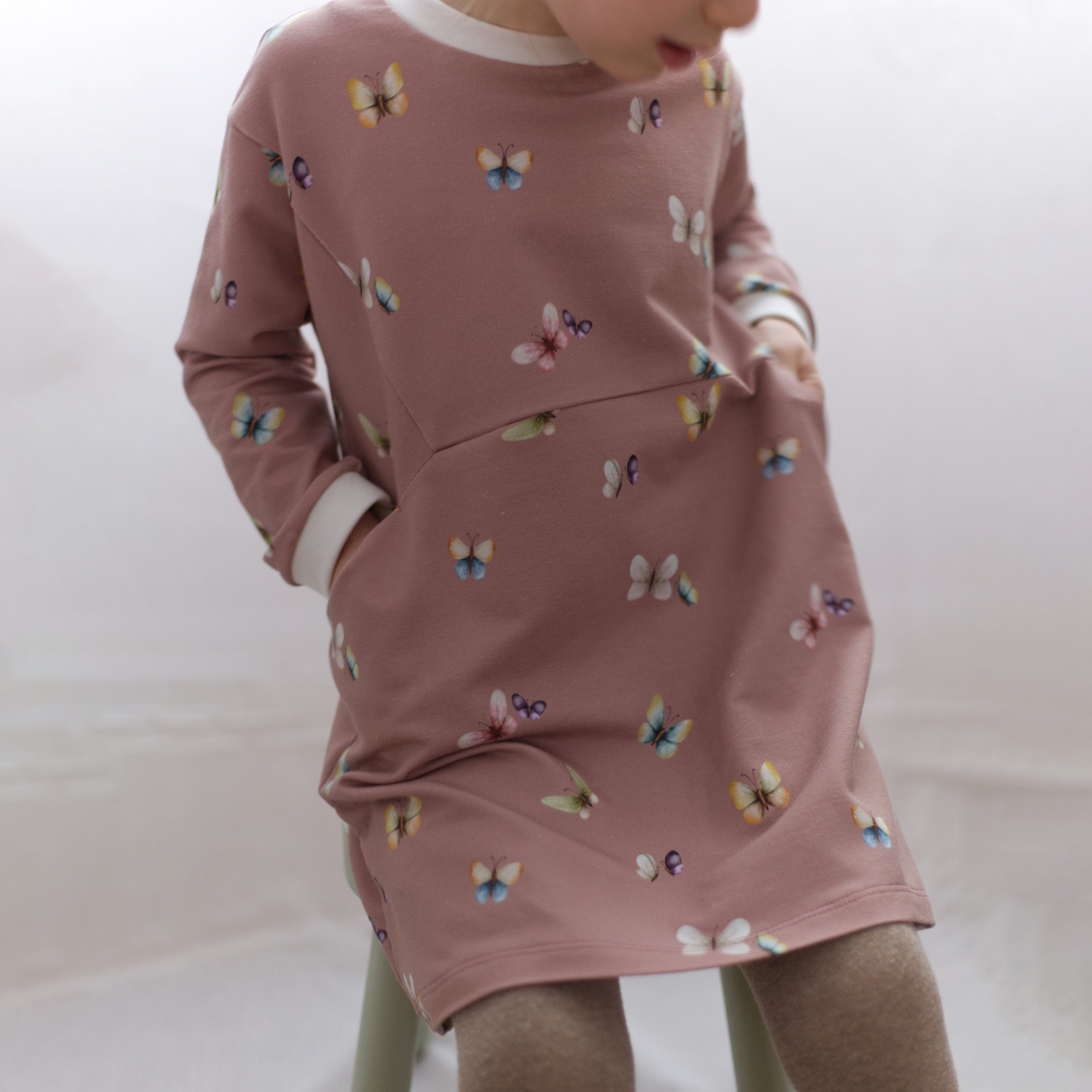 Flattertanz dunkel (Schmetterling) | Jersey & French Terry (BIO)