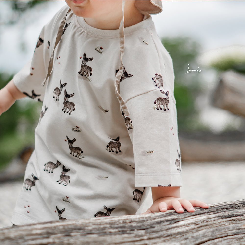 Fridolin der Freundliche hell (Esel) | Jersey & French Terry (BIO)