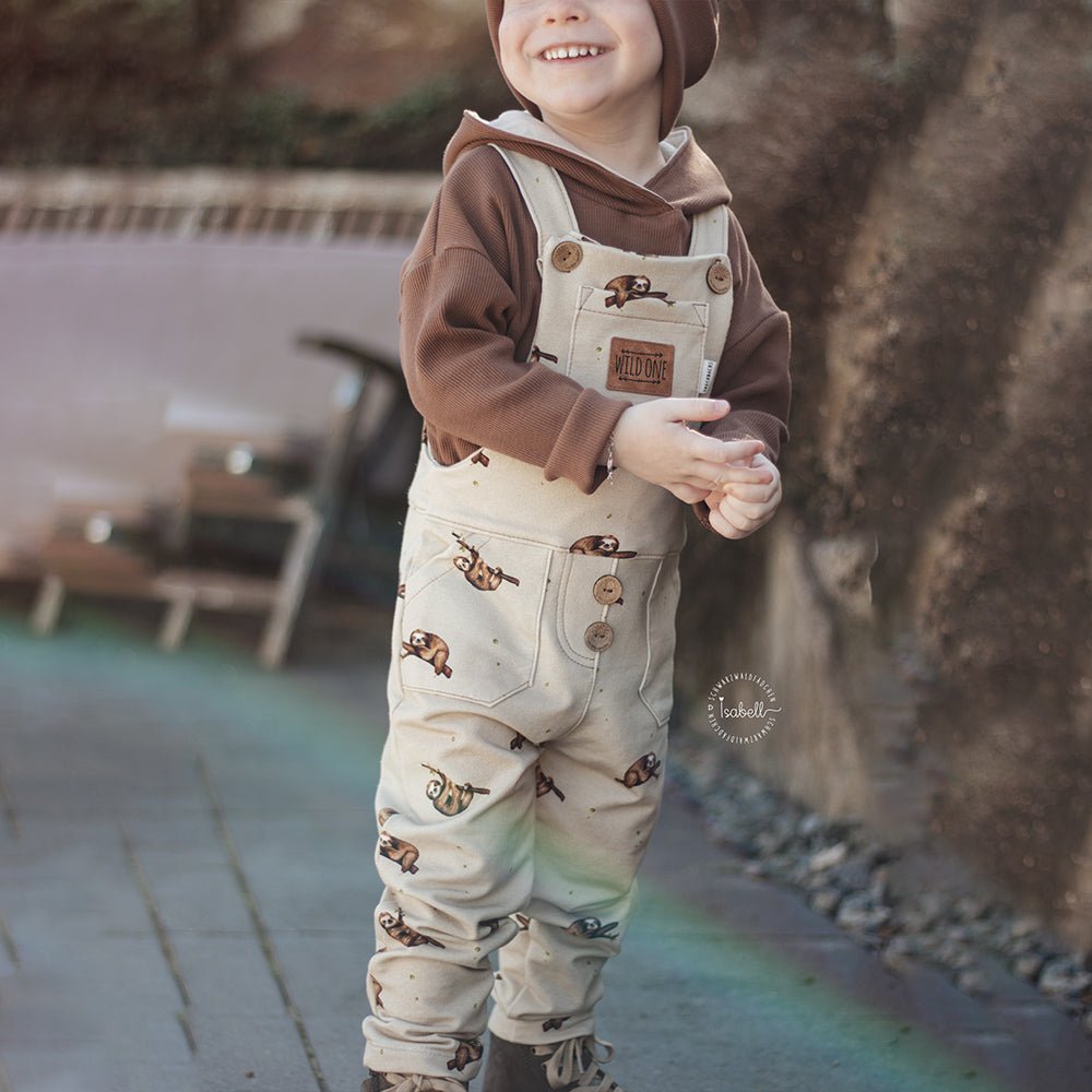 Frieda die Faule dunkel (Faultier) | Jersey & French Terry (BIO)