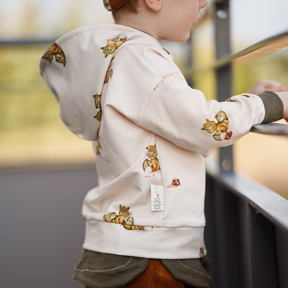 Fumo der Feuerspucker hell (Drache) | Jersey & French Terry (BIO)