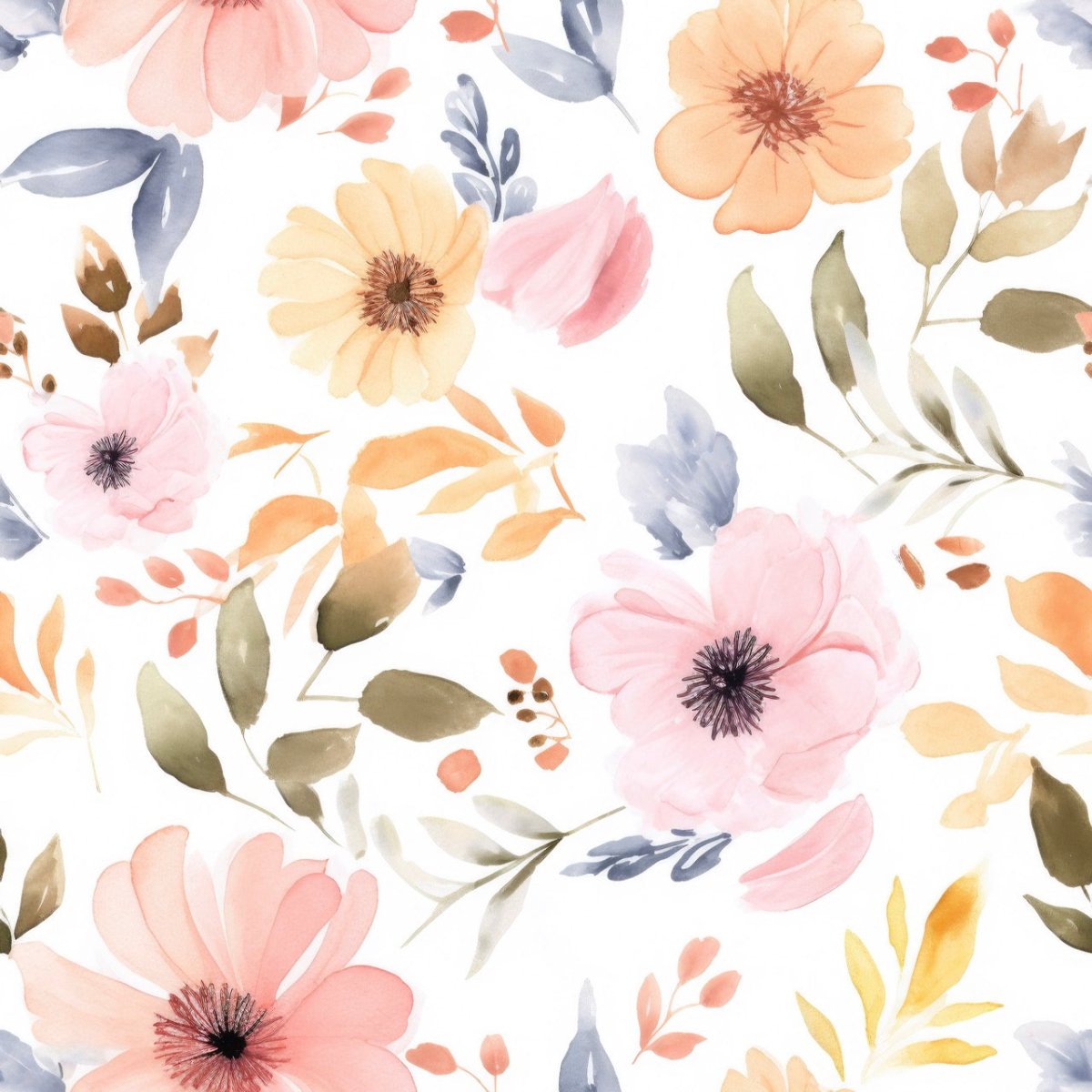 Aquarellgarten | Musselin