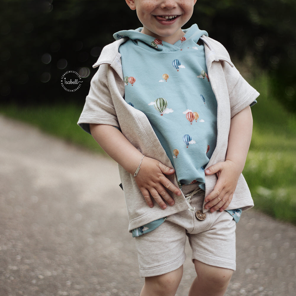 Höhenflug dunkel (Heißluftballon) | Jersey & French Terry (BIO)