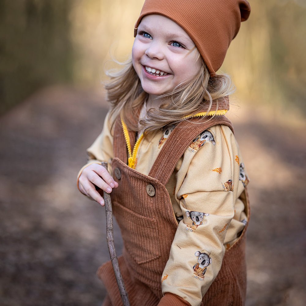 Hucklbärli dunkel (Koala) | Jersey & French Terry (BIO)