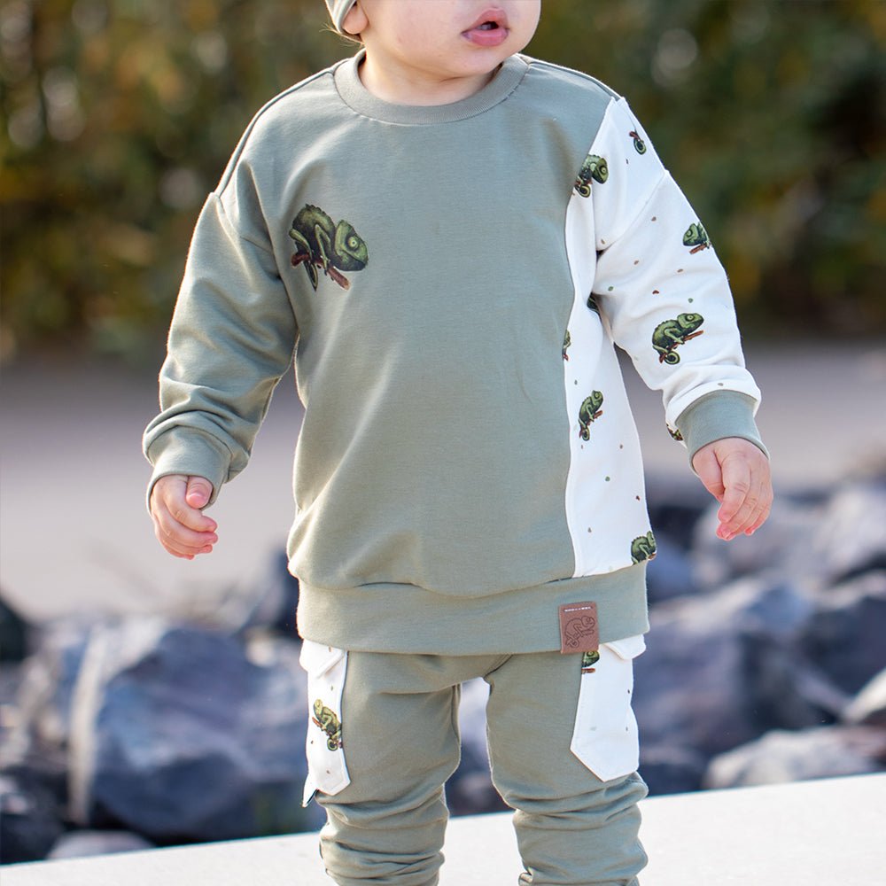 Karla die Kunterbunte hell (Chamäleon) | Jersey & French Terry (BIO)