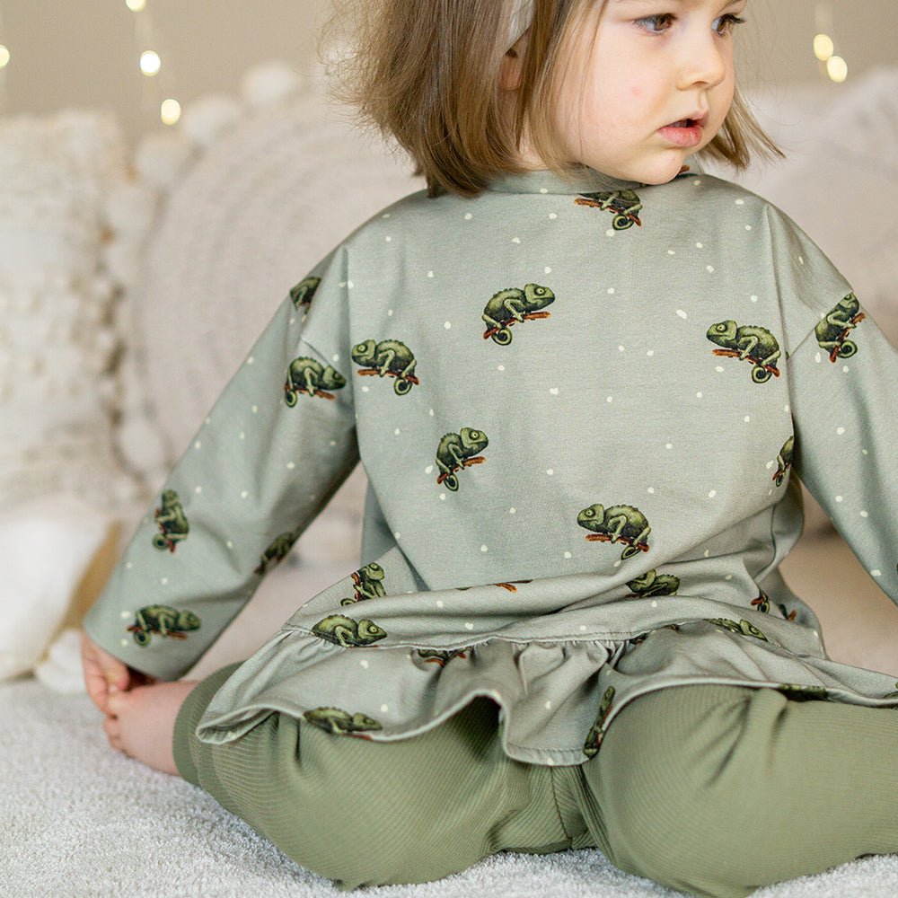 Karla die Kunterbunte dunkel (Chamäleon) |  Jersey & French Terry (BIO)