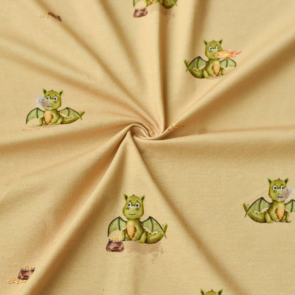 Fumo der Feuerspucker dunkel (Drache) | Jersey & French Terry (BIO)