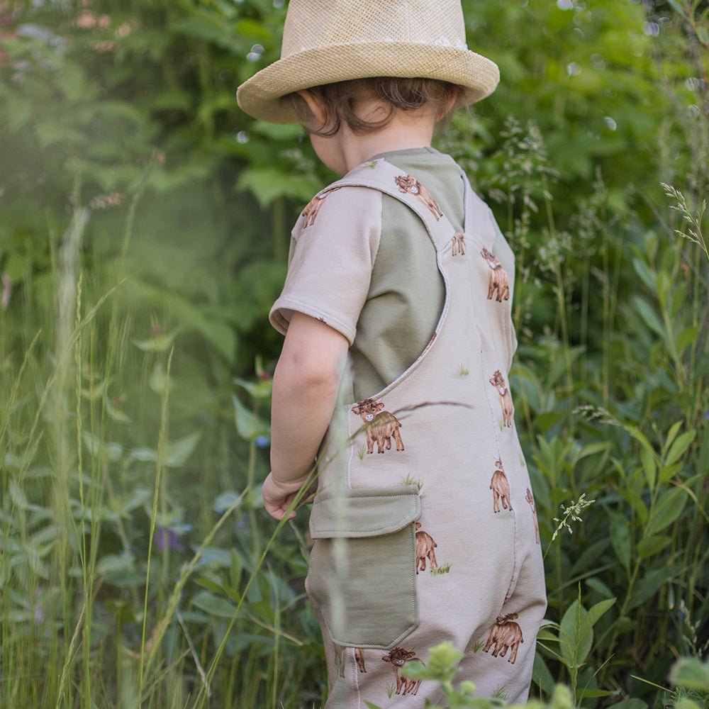 Locke der Lässige dunkel (Hochlandrind) | Jersey & French Terry (BIO)