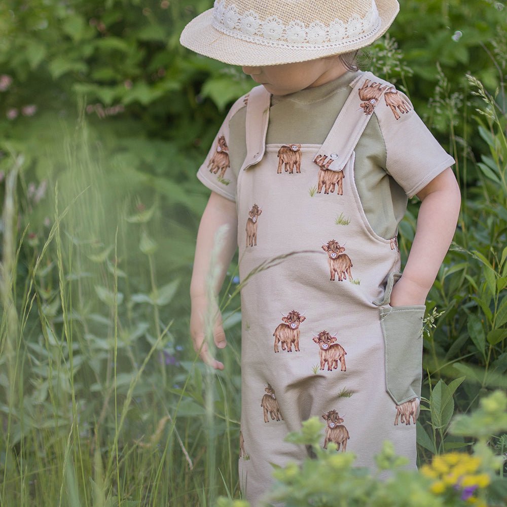 Locke der Lässige dunkel (Hochlandrind) | Jersey & French Terry (BIO)