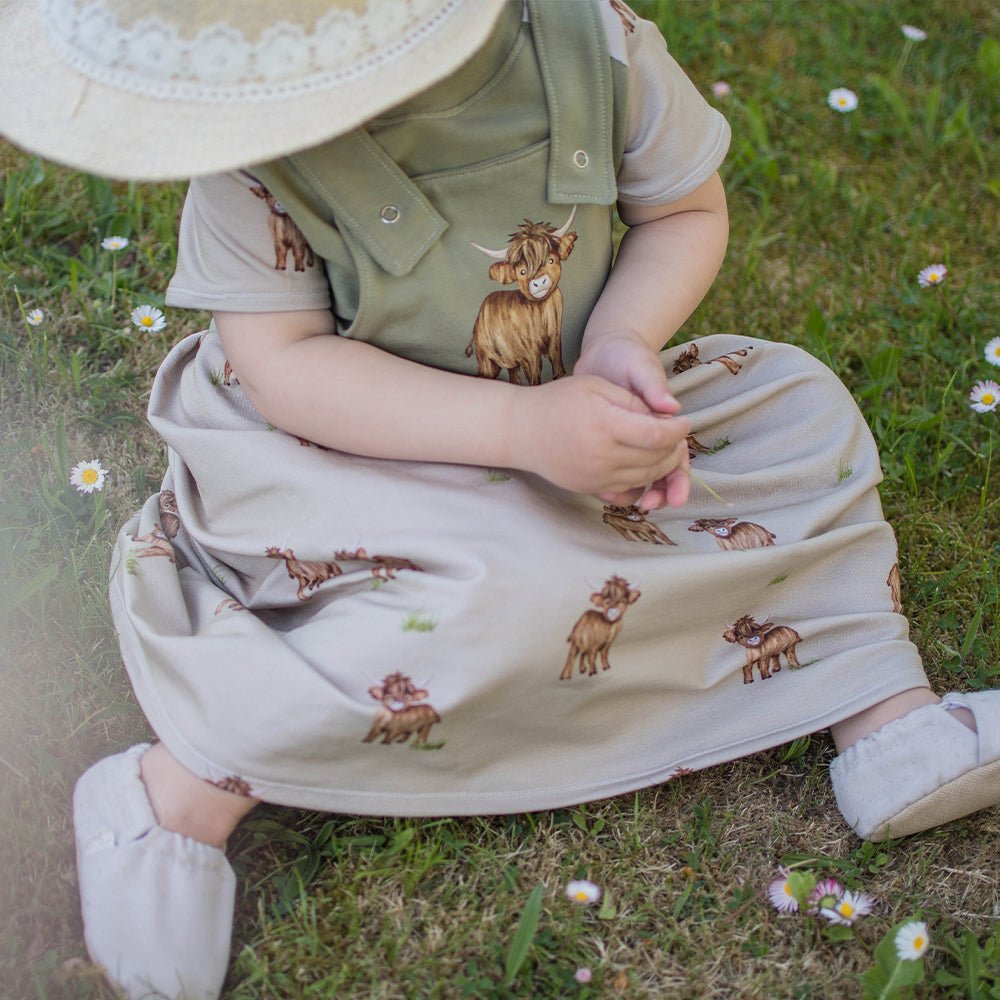 Locke der Lässige dunkel (Hochlandrind) | Jersey & French Terry (BIO)