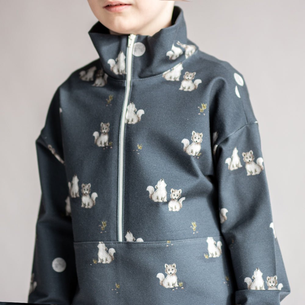 Luna Lupus dunkel (Wolf) | Jersey & French Terry (BIO)