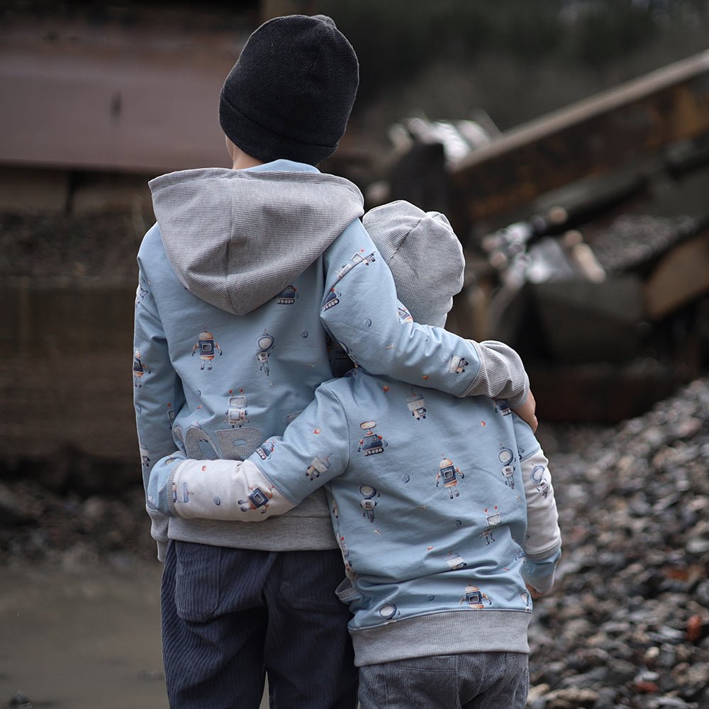 ROB-E dunkel (Roboter) | Jersey & French Terry (BIO)