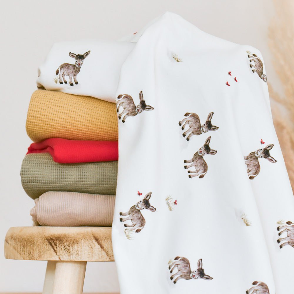 Jersey & French Terry (BIO) | Fridolin der Freundliche hell (Esel)