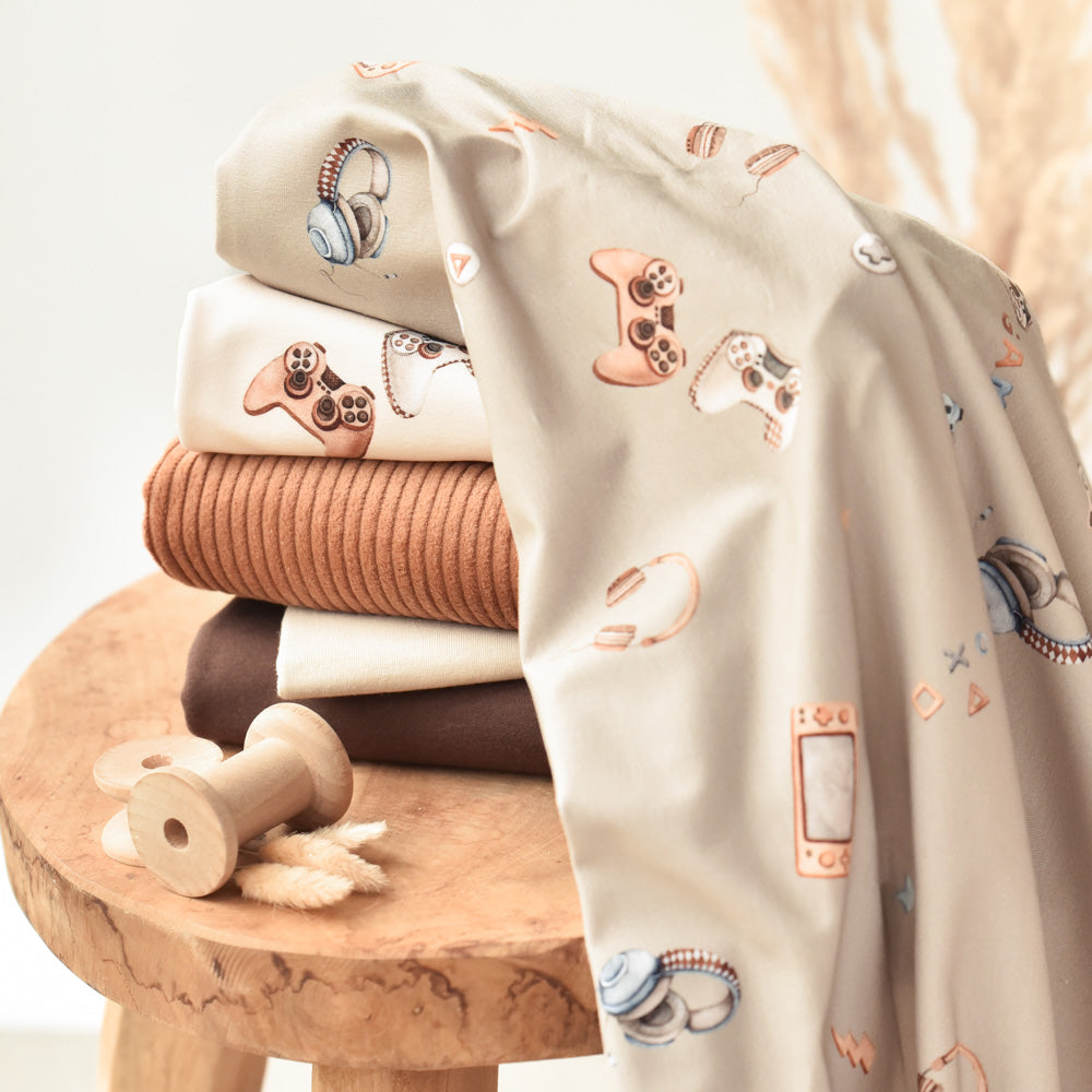 Game on braun | Jersey & French Terry (BIO)