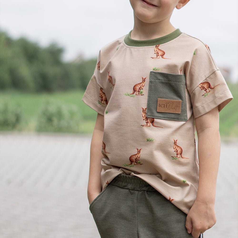 Sydney die Sprunghafte dunkel (Känguru) | Jersey & French Terry (BIO)