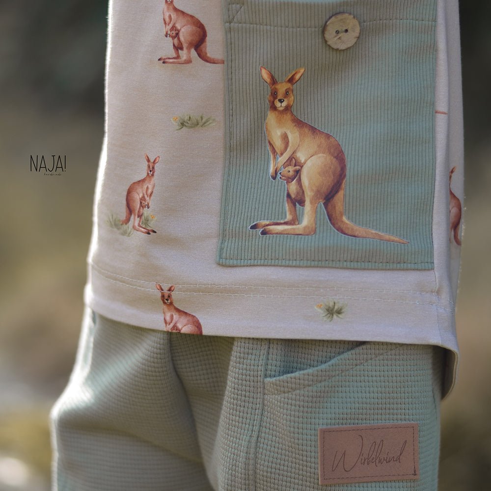 Sydney die Sprunghafte dunkel (Känguru) | Jersey & French Terry (BIO)