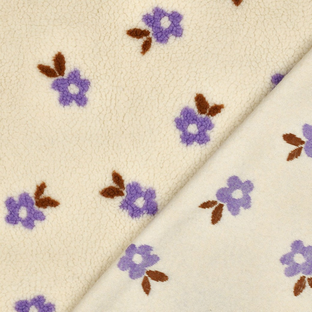 Teddy Jacquard | Fliederblümchen