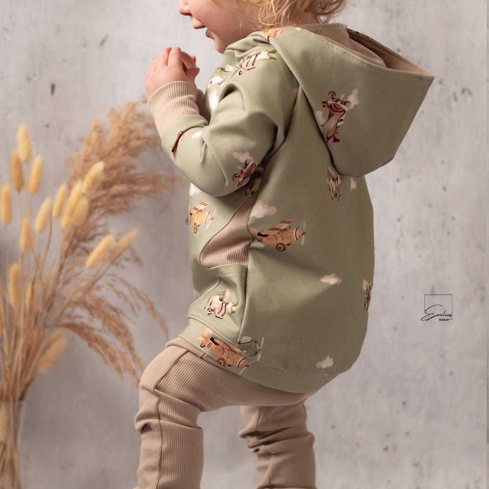 Überflieger dunkel (Flugzeug) | Jersey & French Terry (BIO)