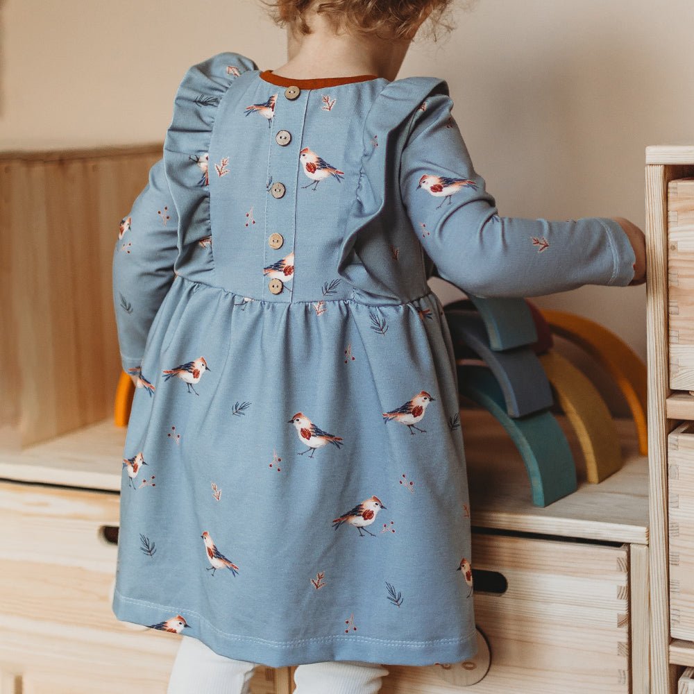 Waldgezwitscher dunkel (Vogel) | Jersey & French Terry (BIO)