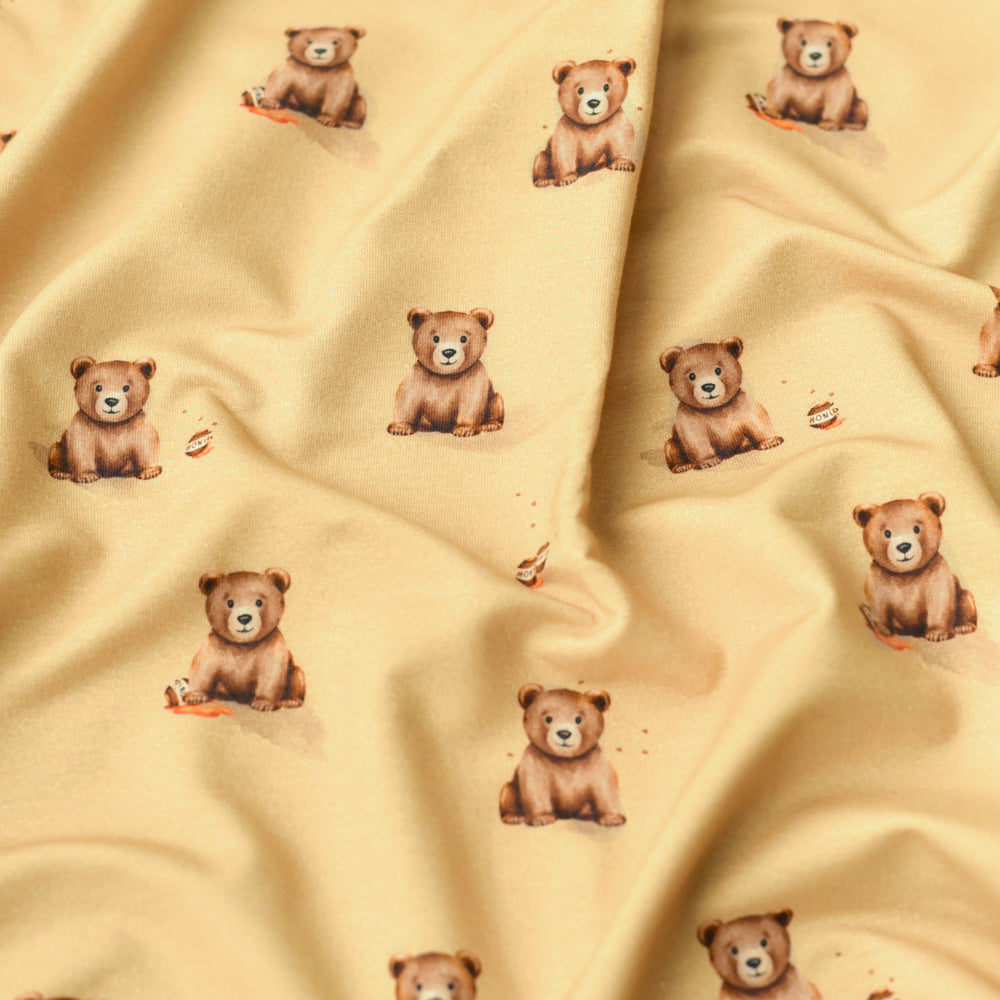 Bruno der Brummige dunkel (Bär) | Jersey & French Terry (BIO)