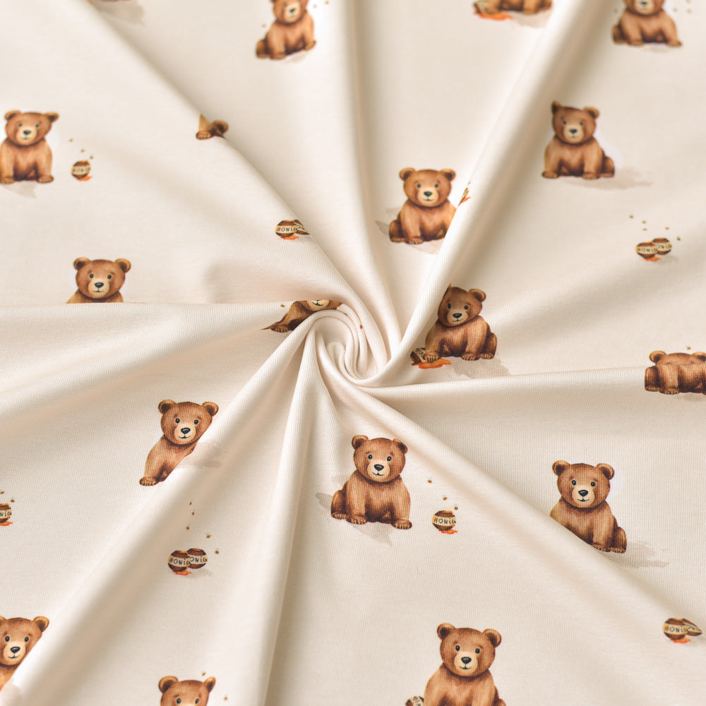 Bruno der Brummige hell (Bär) | Jersey & French Terry (BIO)