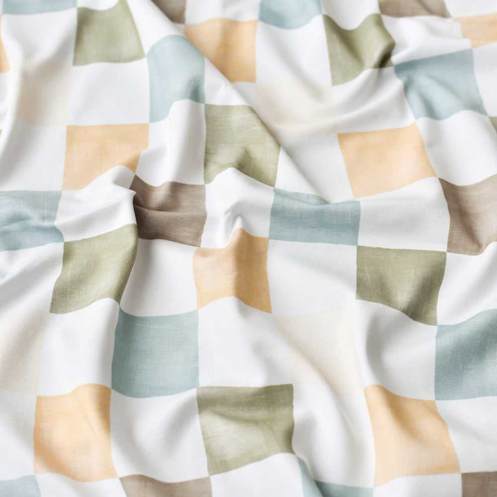 Brush Karos Neutral | Jersey & French Terry (BIO)