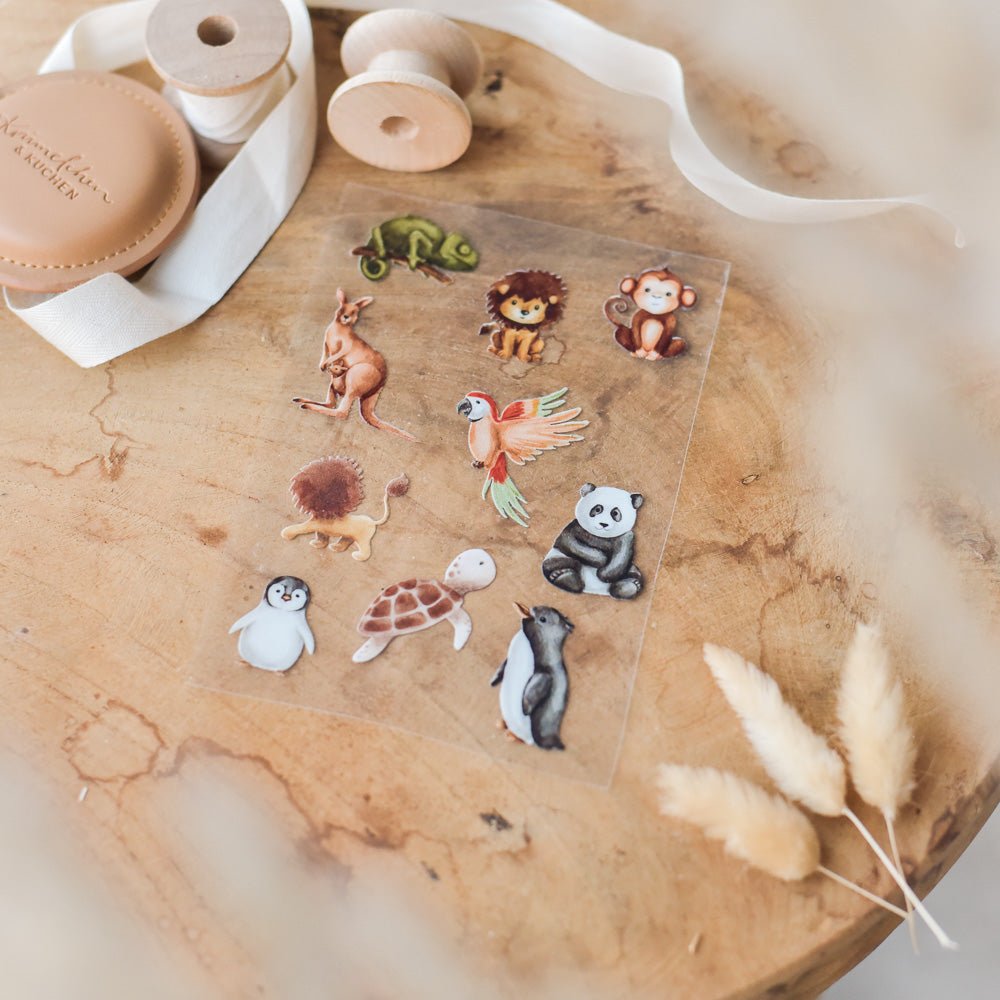 Rub-On-Sticker | Exotische Tiere