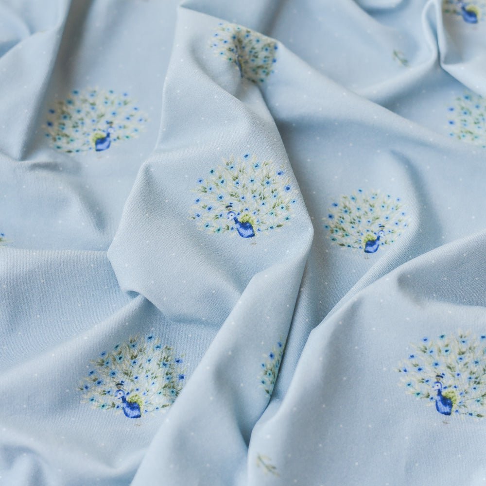 Federnpracht dunkel (Pfau) | Jersey & French Terry (BIO)