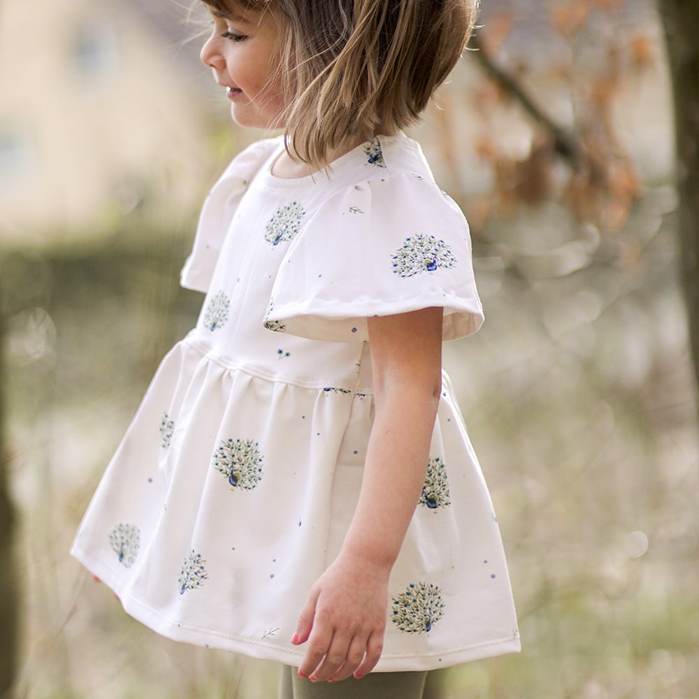 Federnpracht hell (Pfau) | Jersey & French Terry (BIO)