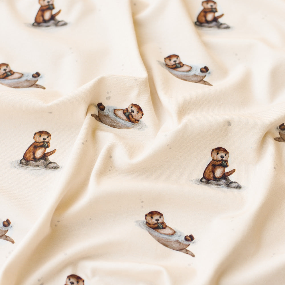 Fips der Vielfraß hell (Otter) | Jersey & French Terry (BIO)