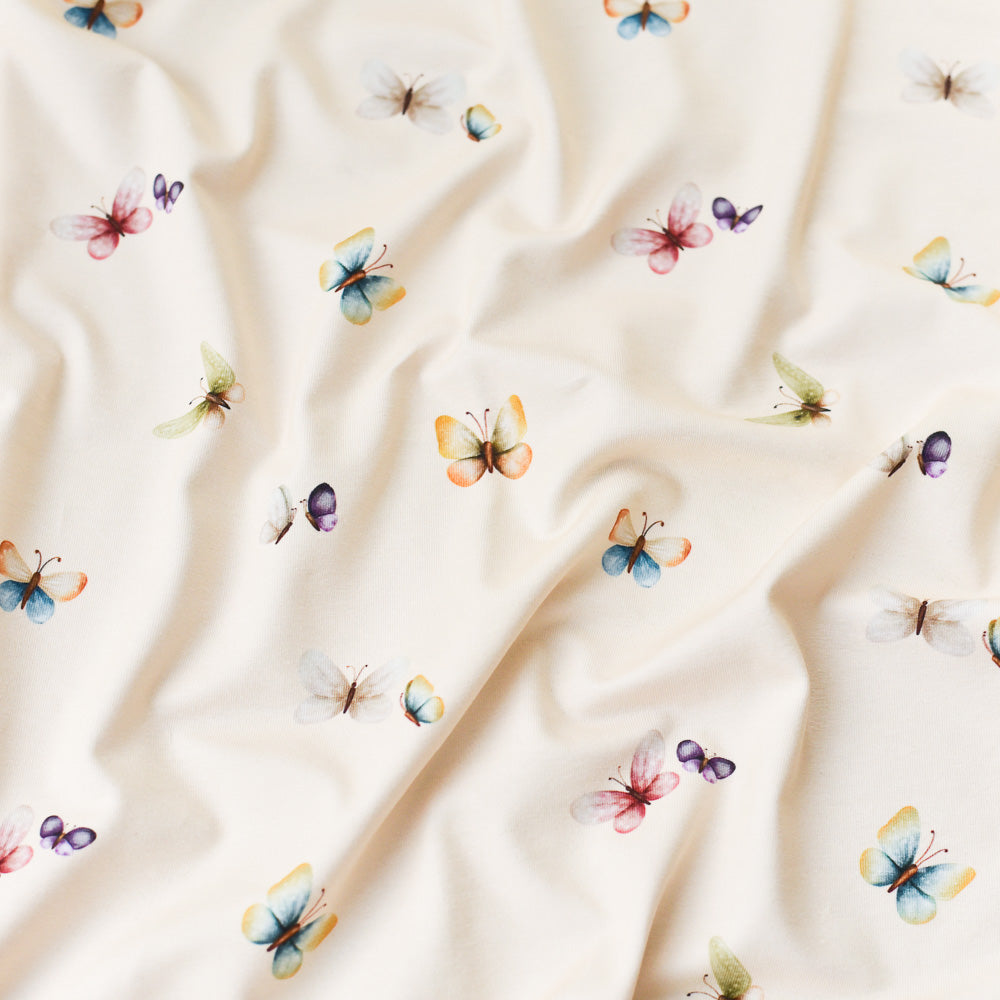 Flattertanz hell (Schmetterling) | Jersey & French Terry (BIO)