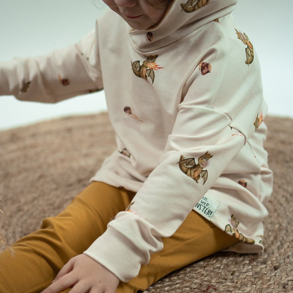 Fumo der Feuerspucker hell (Drache) | Jersey & French Terry (BIO)