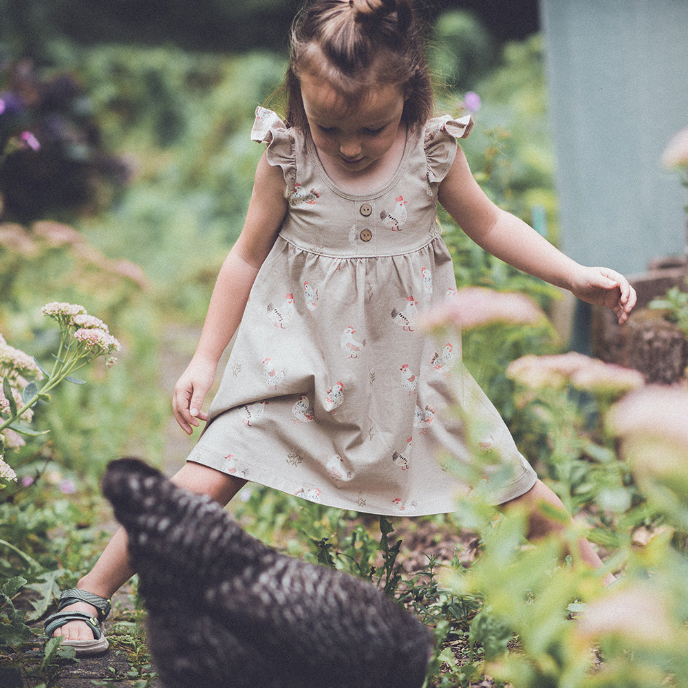 Jersey & French Terry (BIO) | Henrietta Henne dunkel (Huhn)