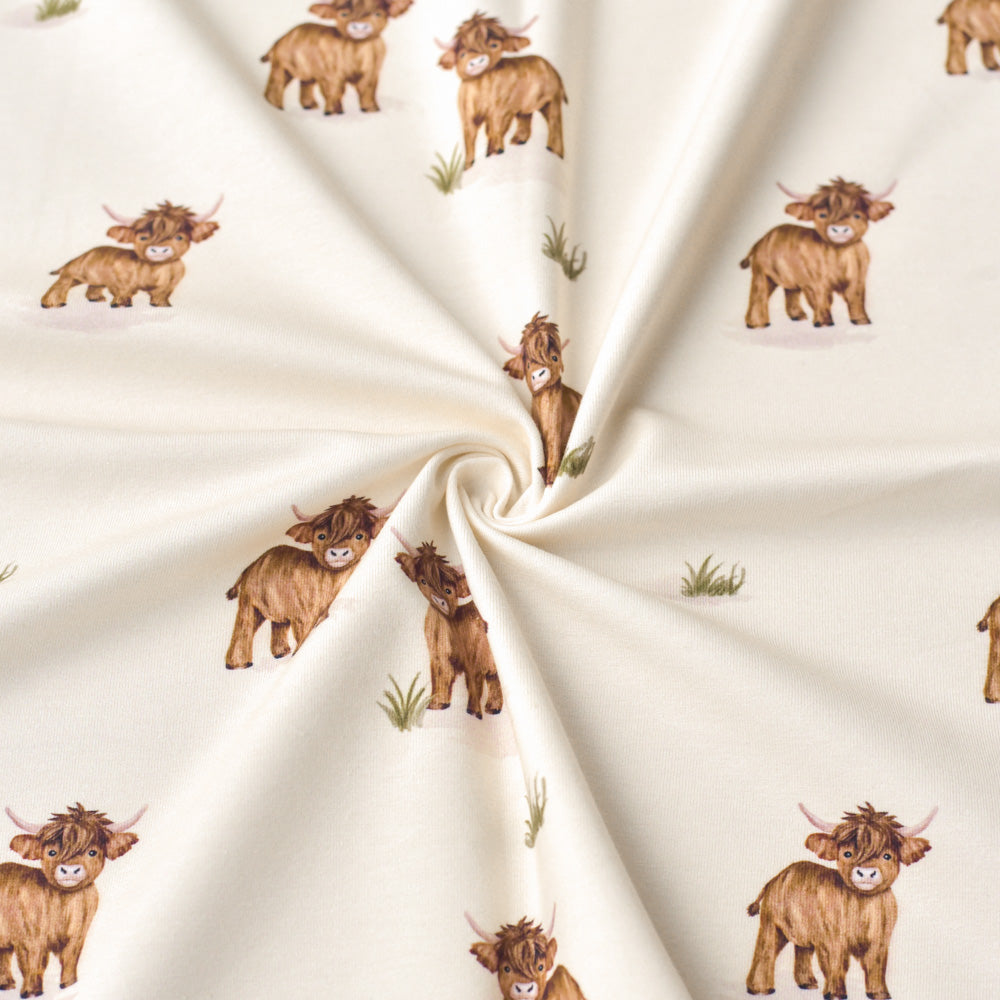 Locke der Lässige hell (Hochlandrind) | Jersey & French Terry (BIO)