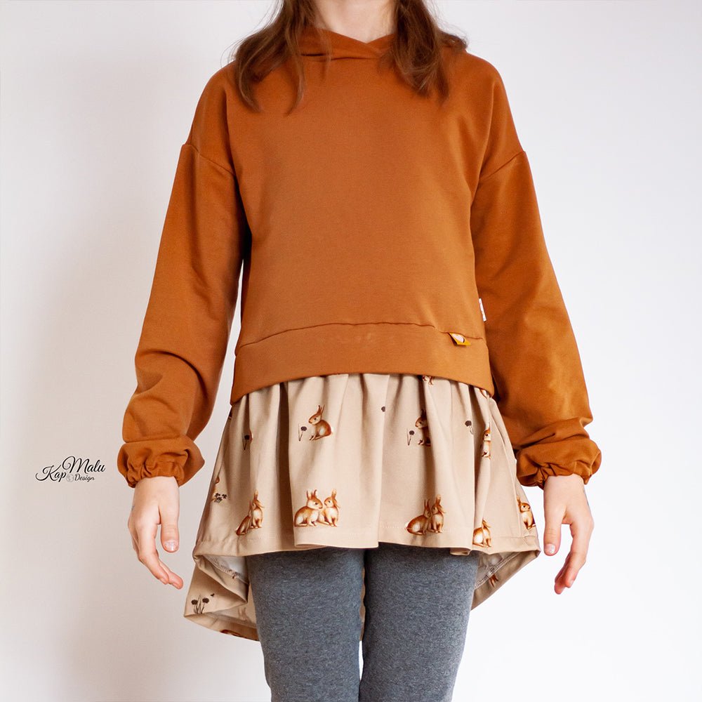 Lotta Langohr dunkel (Hase) | Jersey & French Terry (BIO)