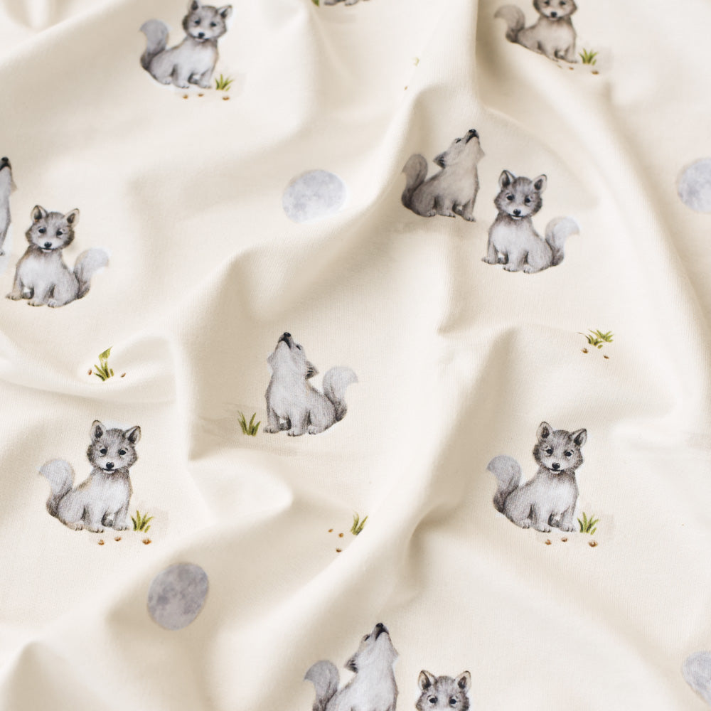 Luna Lupus hell (Wolf) | Jersey & French Terry (BIO)