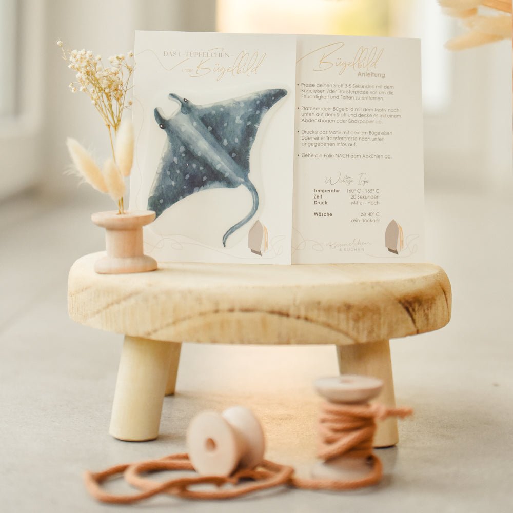 Bügelbild | Maui (Rochen)