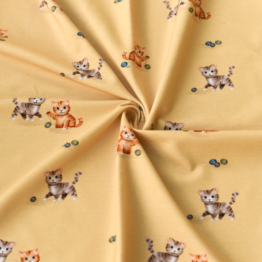 Minka und die Samtpfoten dunkel (Katze) | Jersey & French Terry (BIO)