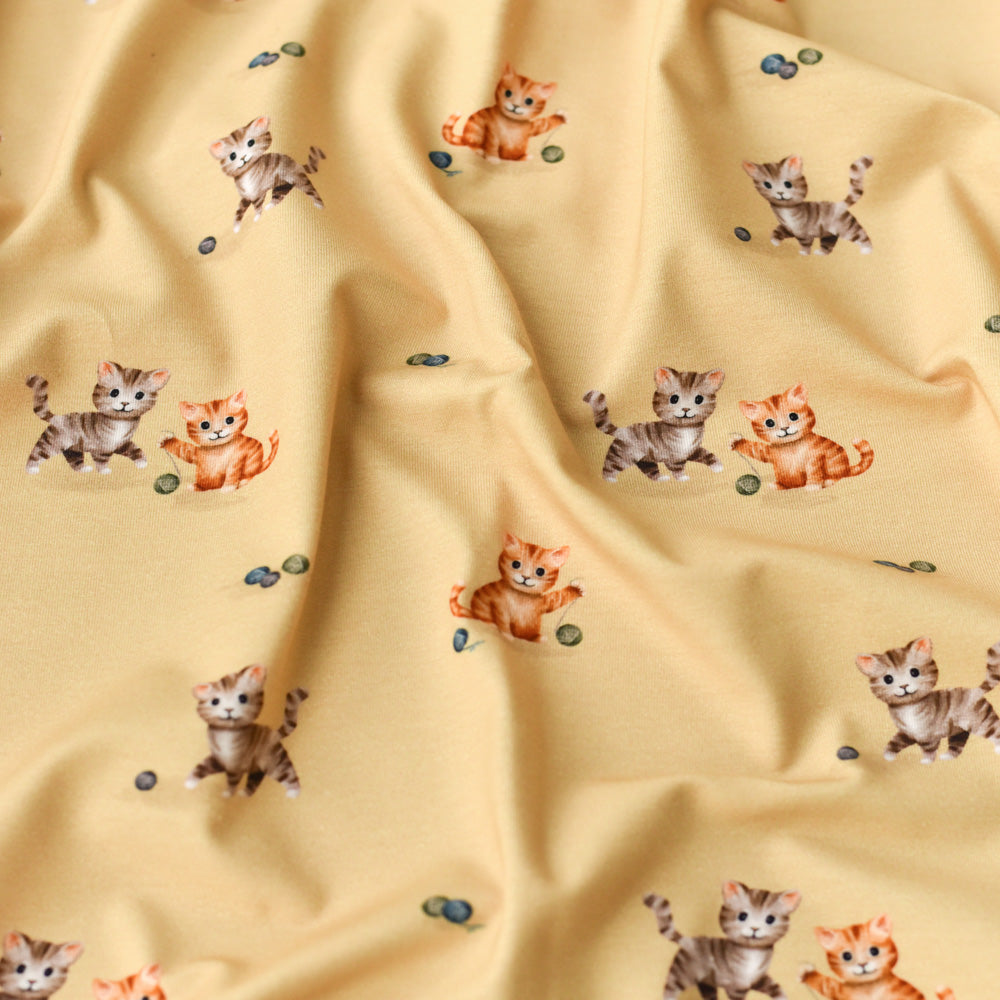 Minka und die Samtpfoten dunkel (Katze) | Jersey & French Terry (BIO)