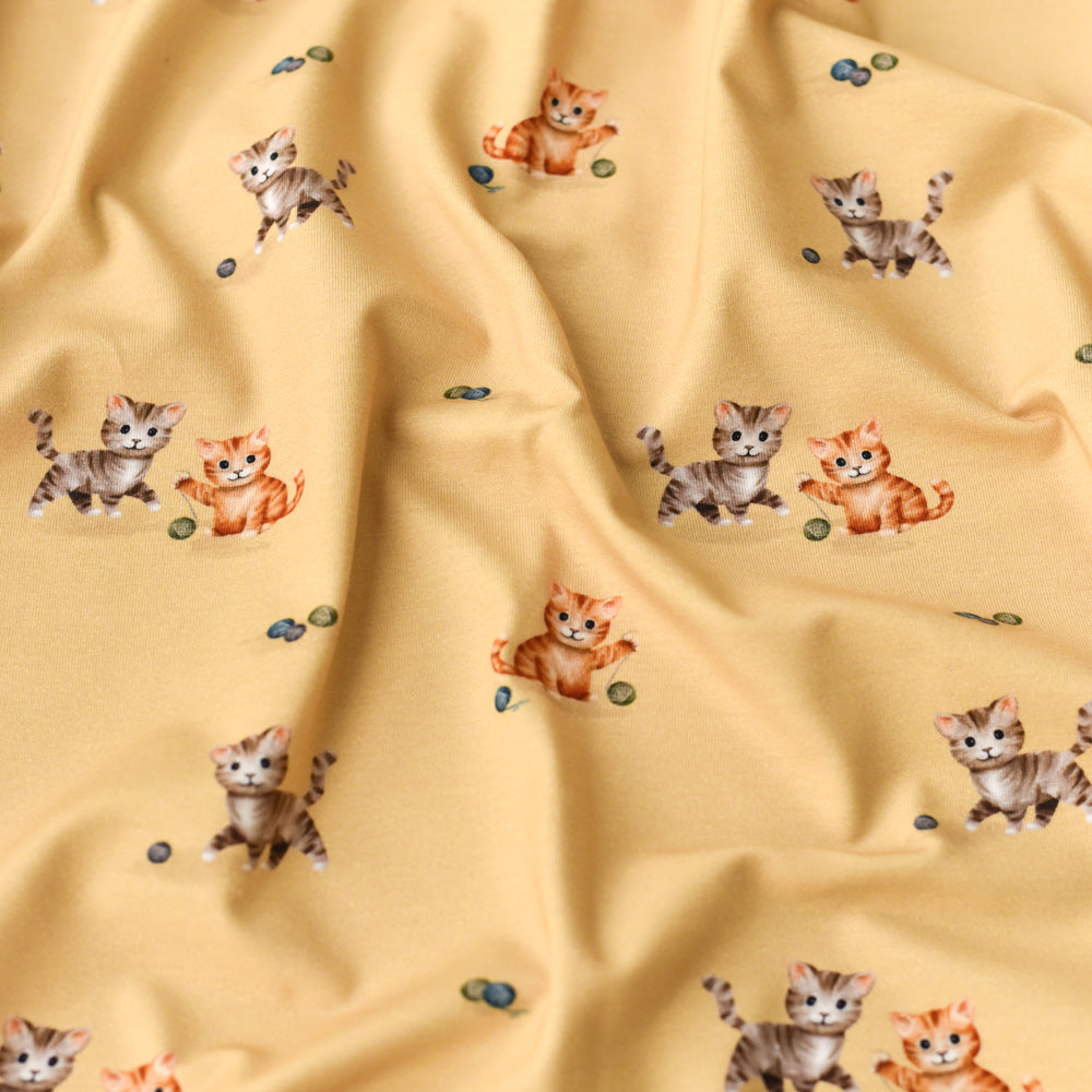 Minka und die Samtpfoten dunkel (Katze) | Jersey & French Terry (BIO)