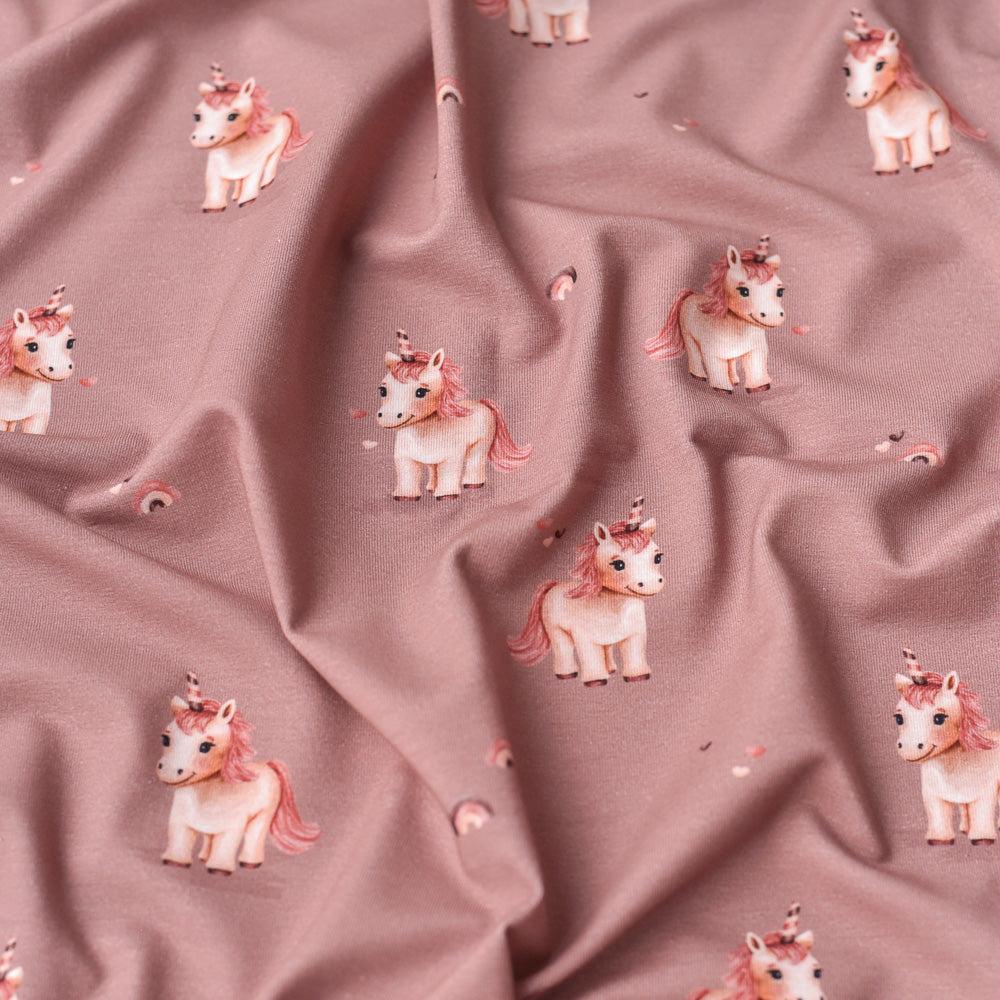 Jersey & French Terry (BIO) | Mirabelle die Magische dunkel (Einhorn)
