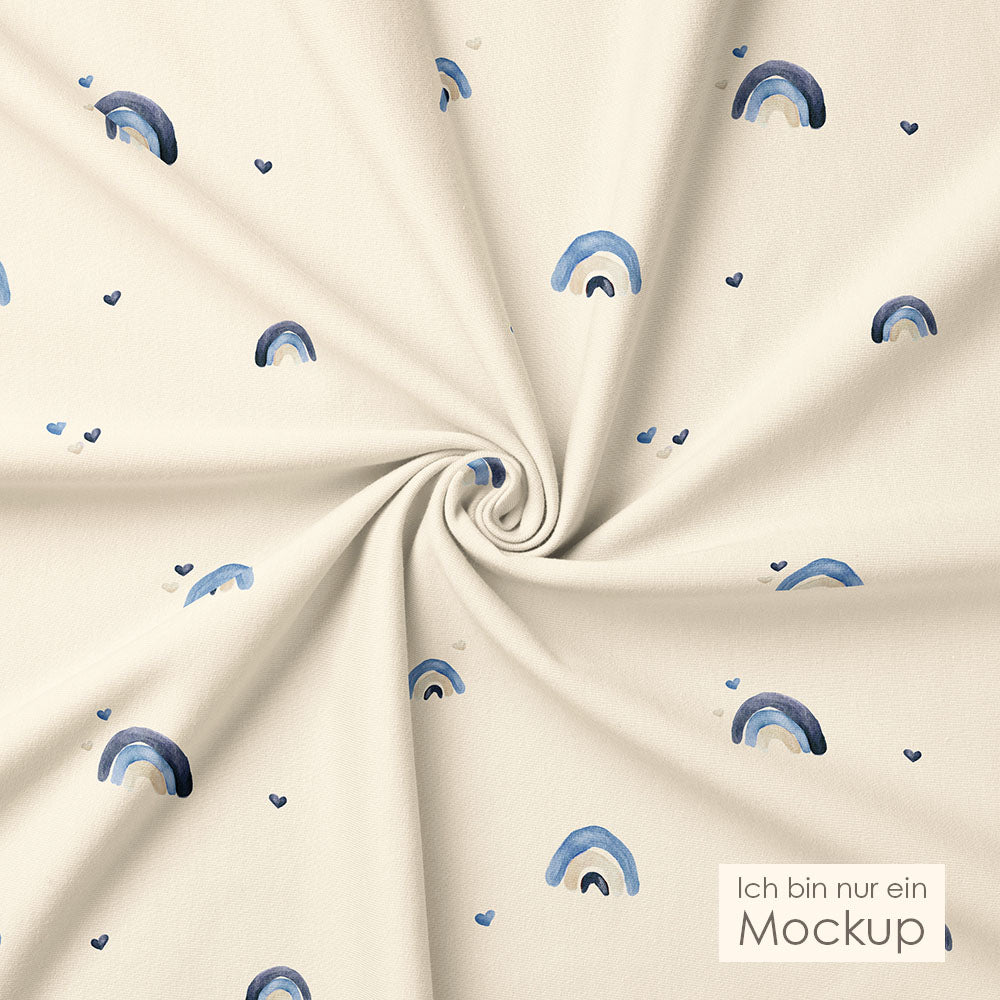 Regenbogentraum Blau | Jersey & French Terry (BIO)