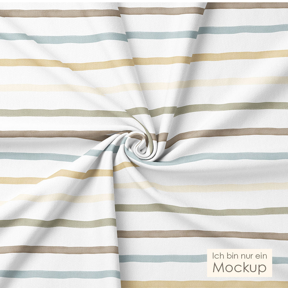 Brush Lines Neutral | Jersey & French Terry (BIO)