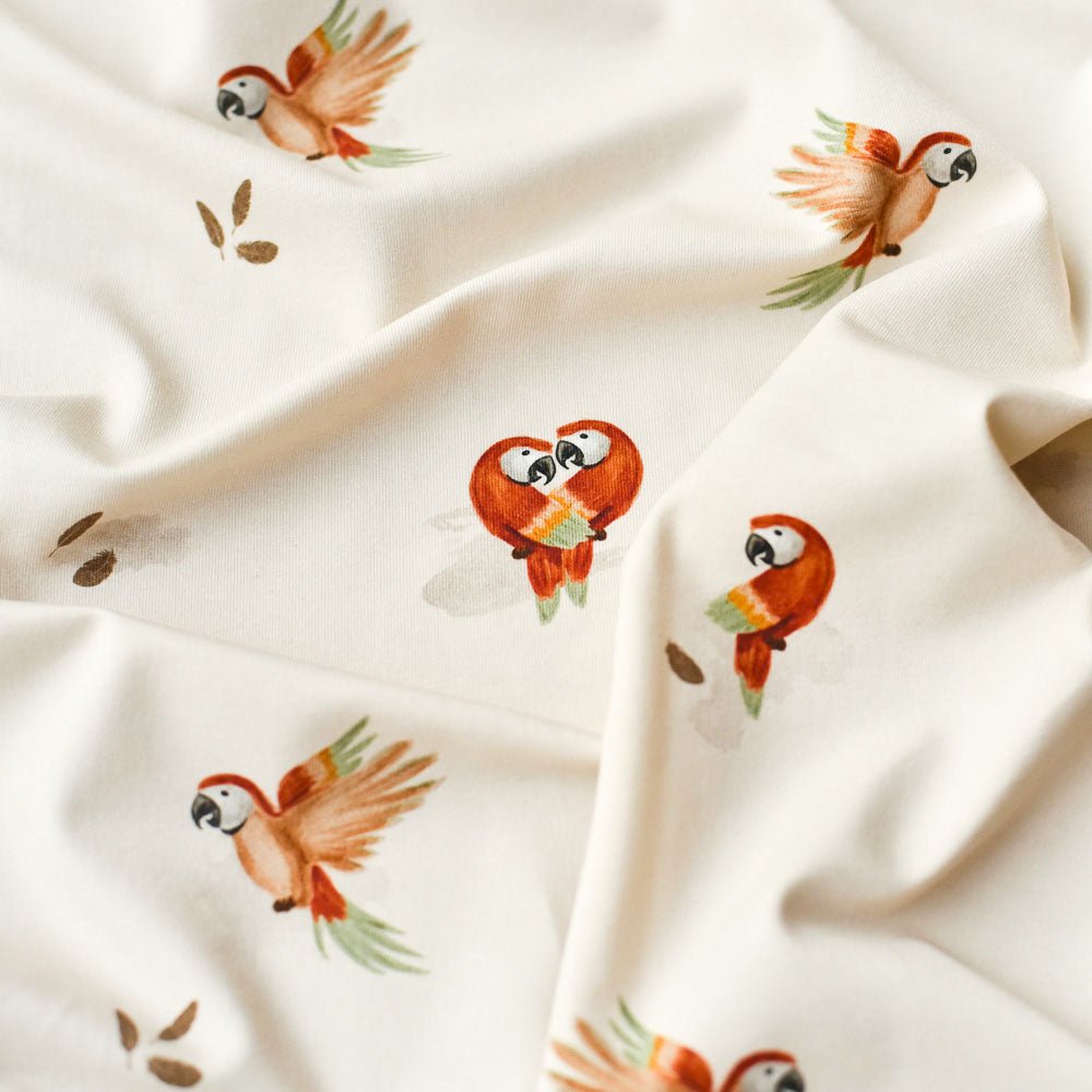 Piet Plapperschnabel hell (Papagei) | Jersey & French Terry (BIO)