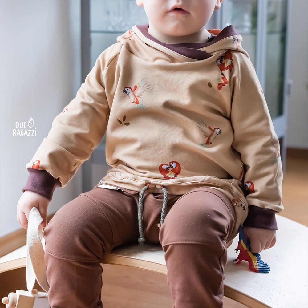 Piet Plapperschnabel dunkel (Papagei) | Jersey  &  French Terry (BIO)